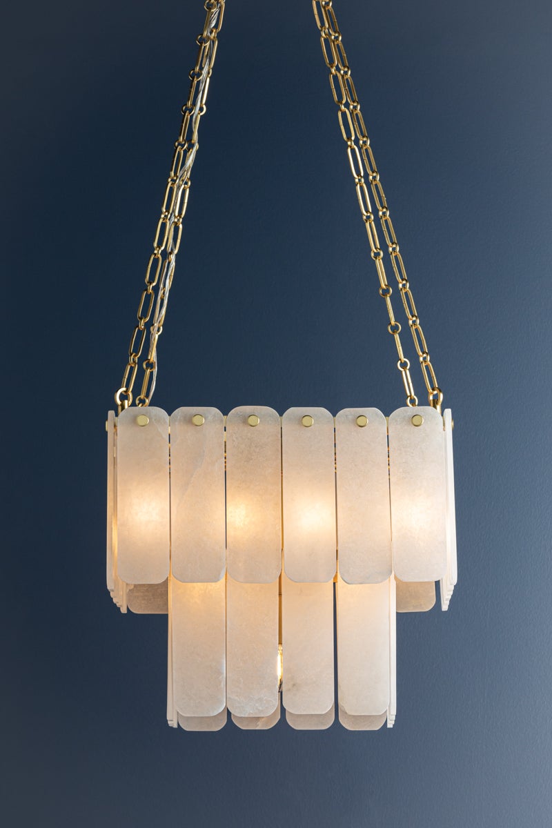 Hudson Valley Lighting MOISSANITE CHANDELIER — Aged Brass