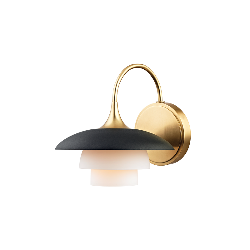 Hudson Valley Lighting Barron Wall Sconce — Aged Brass