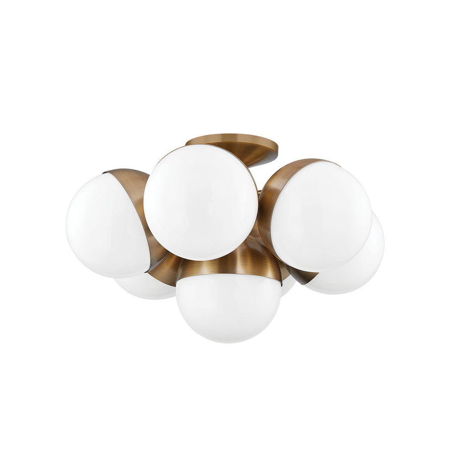 Troy Lighting CUPERTINO Semi Flush — C1524-PBR