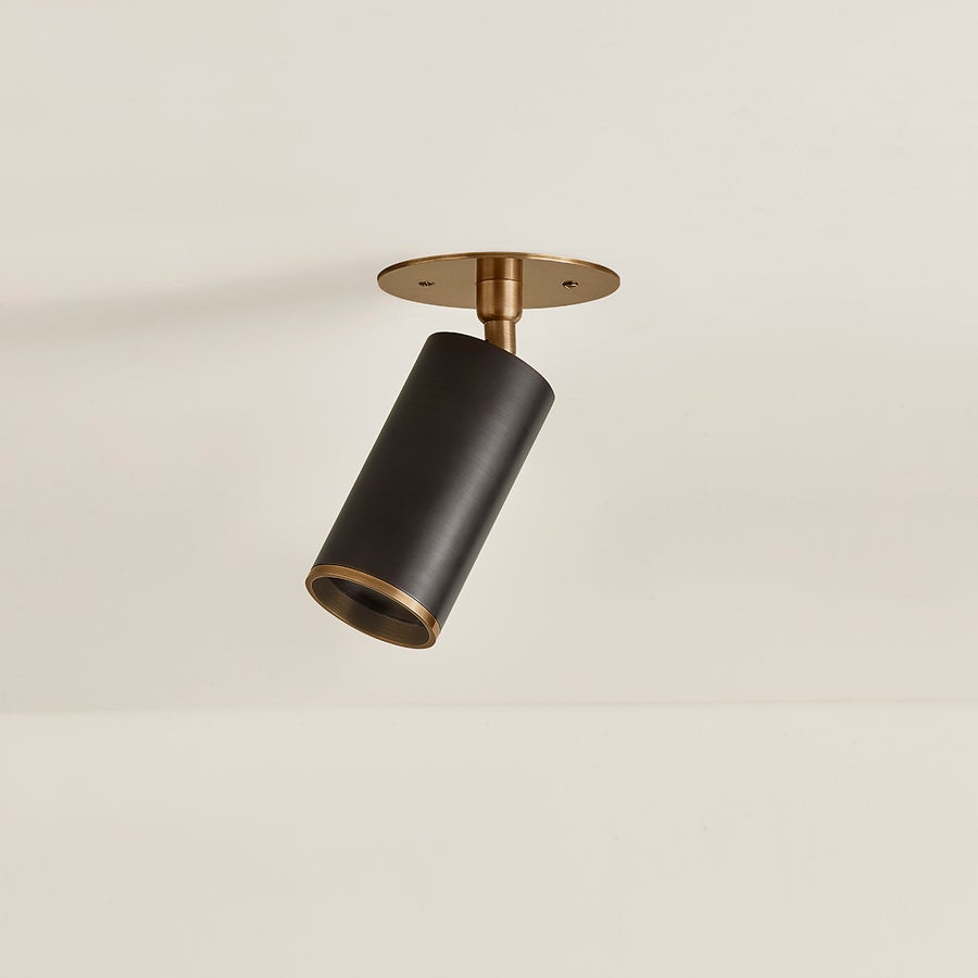 Troy Lighting Caleb Flush Mount — C1305-PBR/BRZ