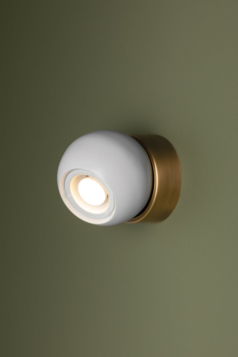 Troy Lighting ODIN Flush Mount — C1406-PBR/SWH