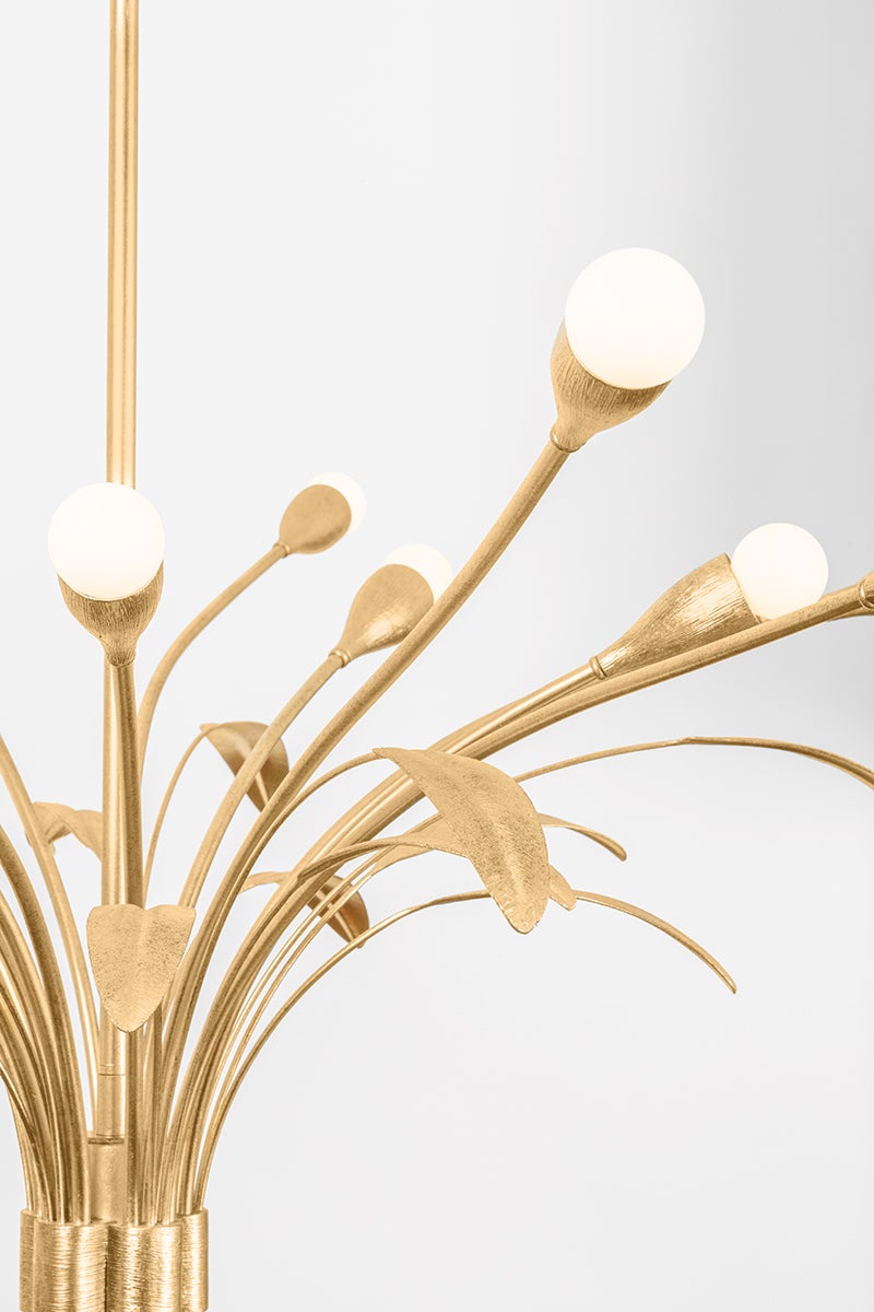 Hudson Valley Lighting BILSTON Chandelier — Vintage Gold Leaf