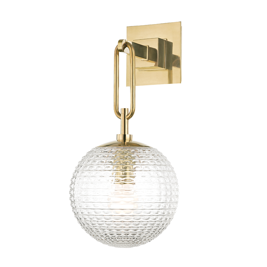 Hudson Valley Lighting Jewett Wall Sconce — Aged Brass