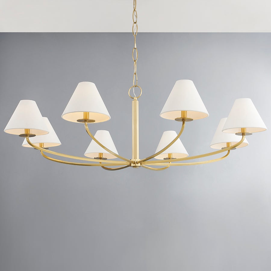 Hudson Valley Lighting Stacey Chandelier — Aged Brass