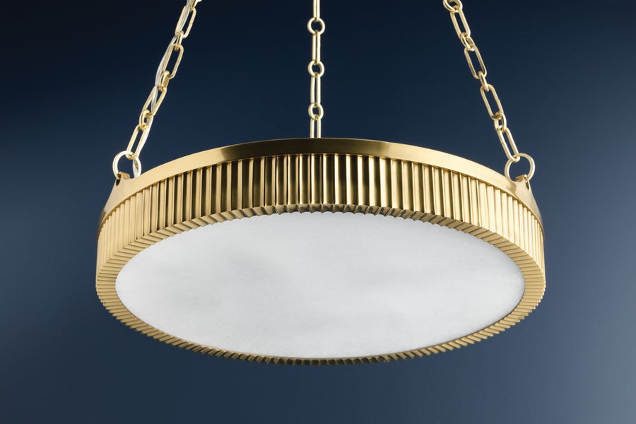 Hudson Valley Lighting Lynden Chandelier — Aged Brass