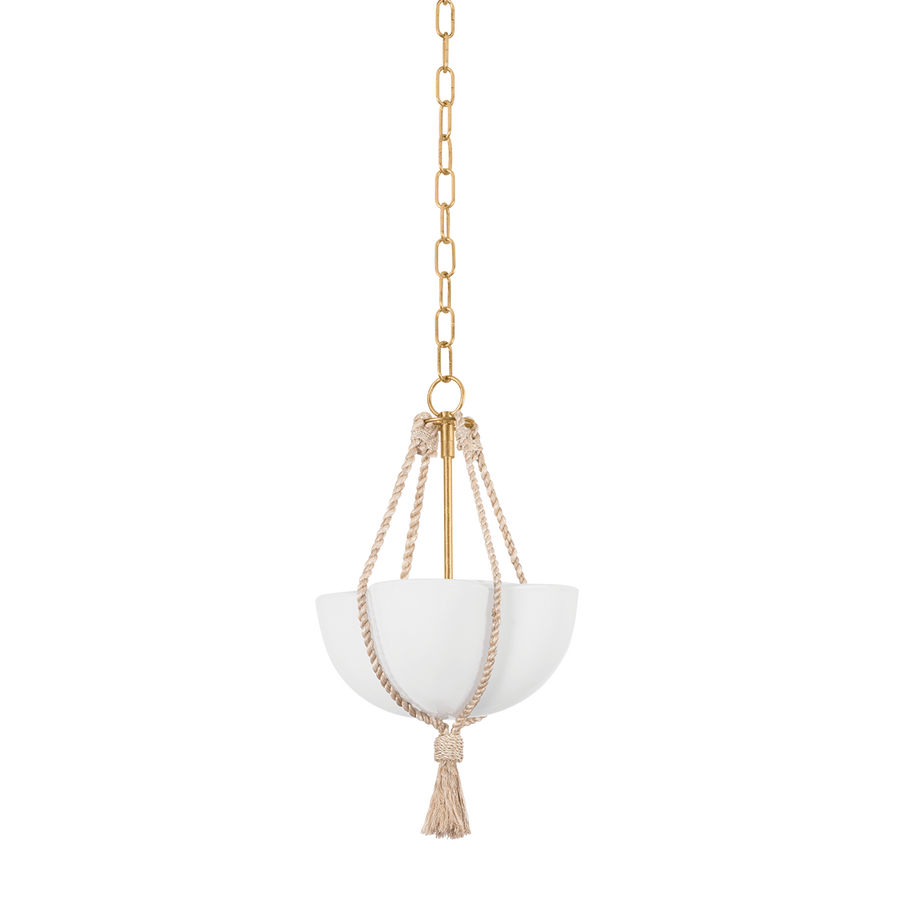 Hudson Valley Lighting AMBERLEY Pendant — Vintage Gold Leaf