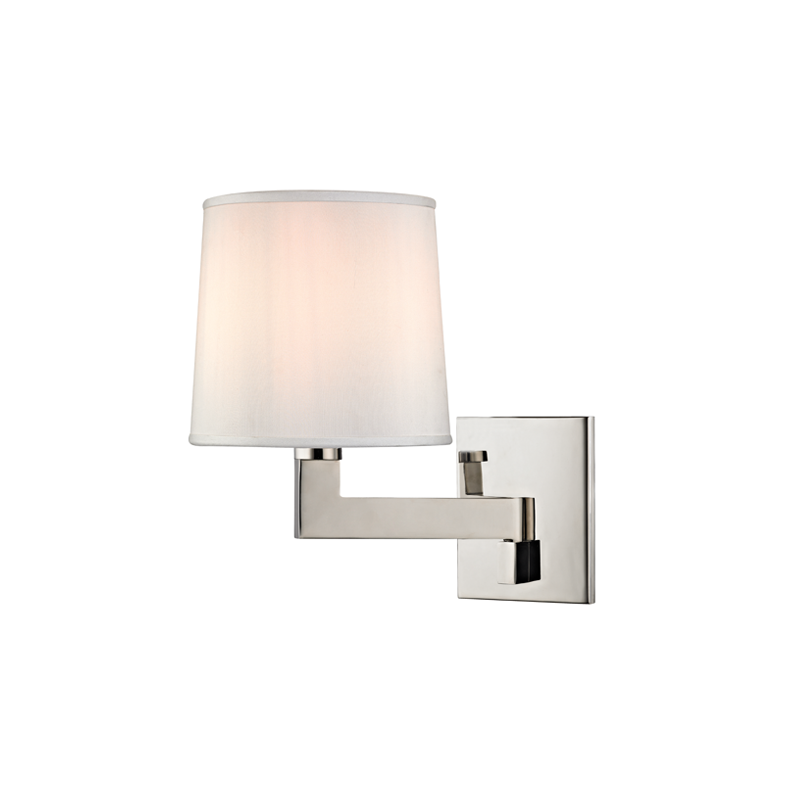 Hudson Valley Lighting Fairport Wall Sconce — Polished Nickel