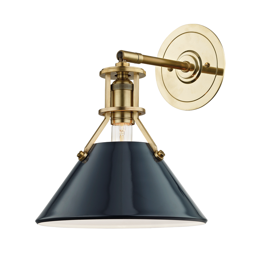 Hudson Valley Lighting Painted No.2 Wall Sconce — MDS350-AGB/DBL