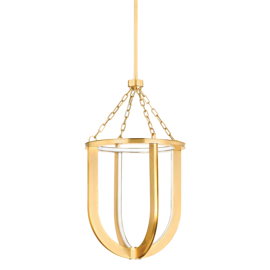 Hudson Valley Lighting TOURNU Lantern — Aged Brass