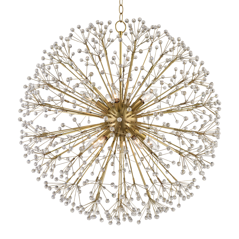 Hudson Valley Lighting Dunkirk Chandelier — Aged Brass