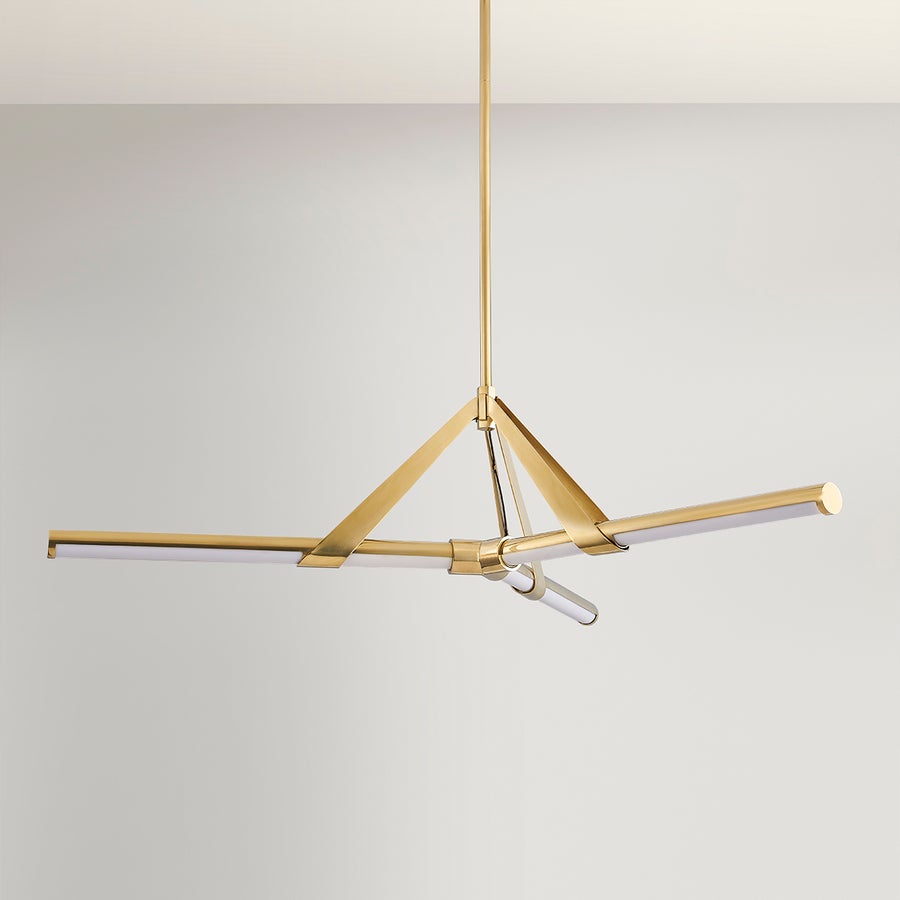Hudson Valley Lighting Jonas Chandelier — Aged Brass