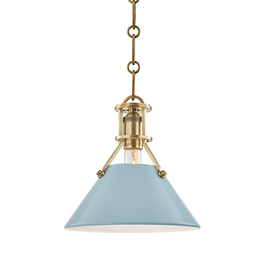 Hudson Valley Lighting Painted No.2 Pendant — MDS351-AGB/BB