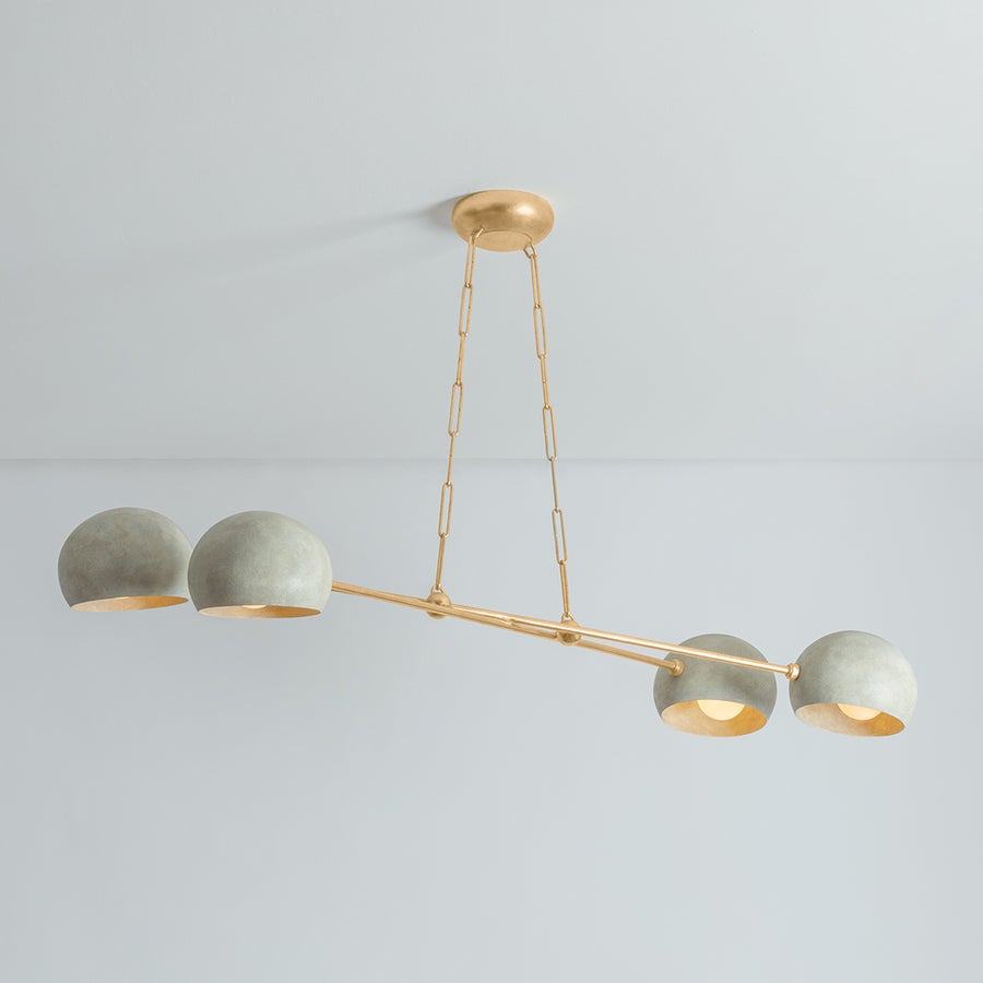 Hudson Valley Lighting TURNER Chandelier — 3104-VGL/LWP