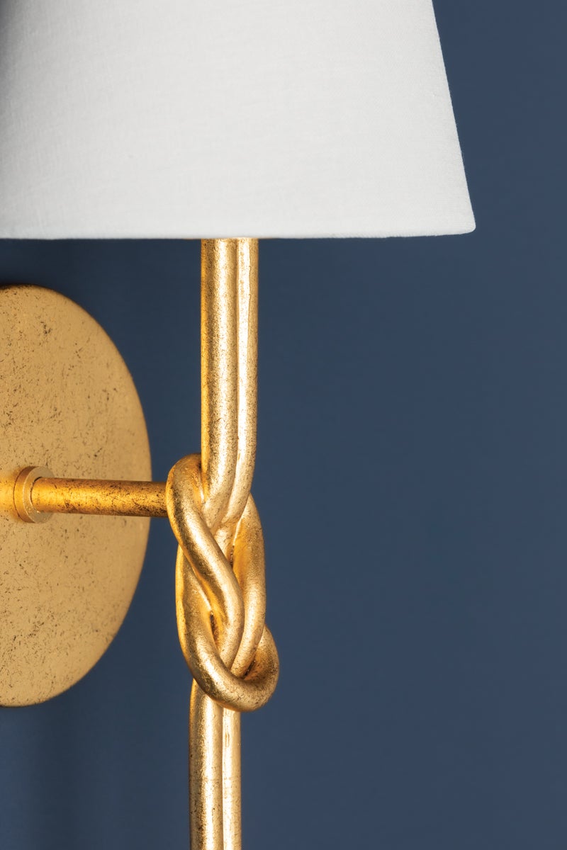 Hudson Valley Lighting ALBURGH WALL SCONCE — Vintage Gold Leaf