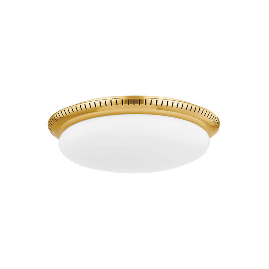 Hudson Valley Lighting NORTH CASTLE FLUSH MOUNT — Aged Brass