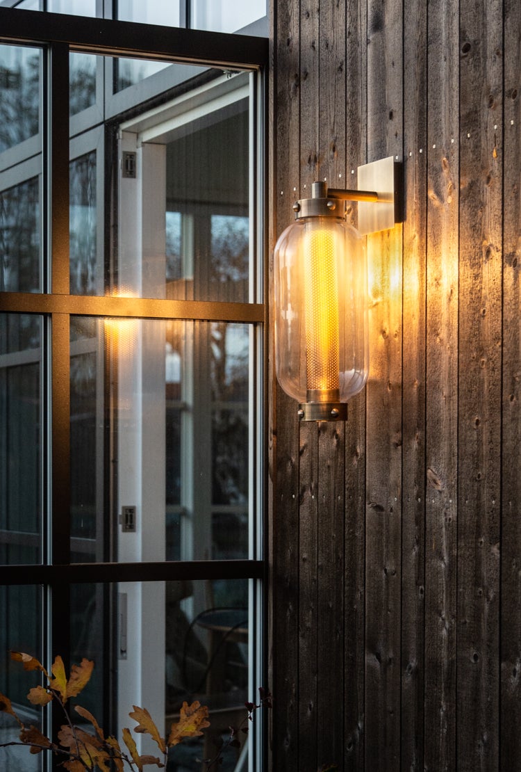 Troy Lighting Atwater Exterior Wall Sconce — B7031-PBR