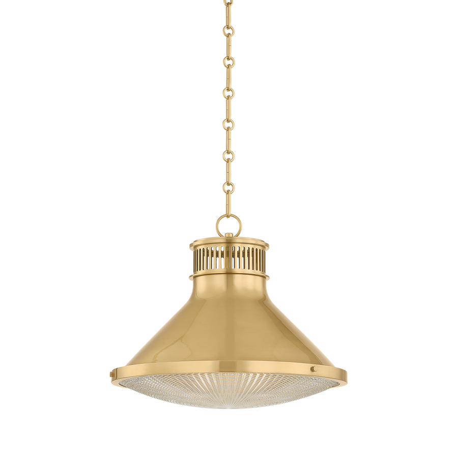 Hudson Valley Lighting Highclere Pendant — Aged Brass