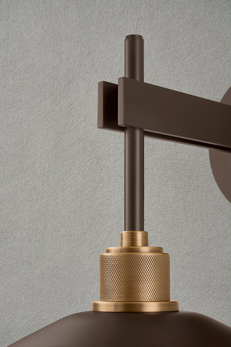 Troy Lighting Harac Exterior Wall Sconce — B7810-PBR/BRZ