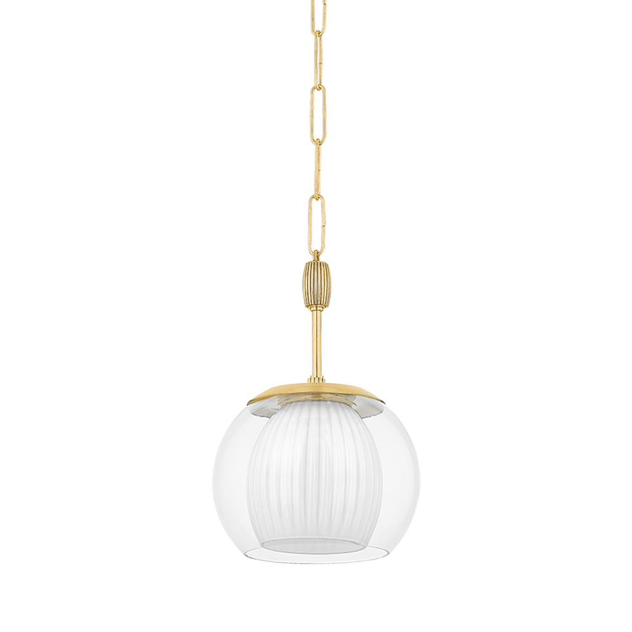 Hudson Valley Lighting CLEMENTON PENDANT — Aged Brass
