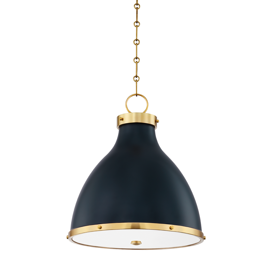 Hudson Valley Lighting Painted No. 3 Pendant — MDS361-AGB/DBL