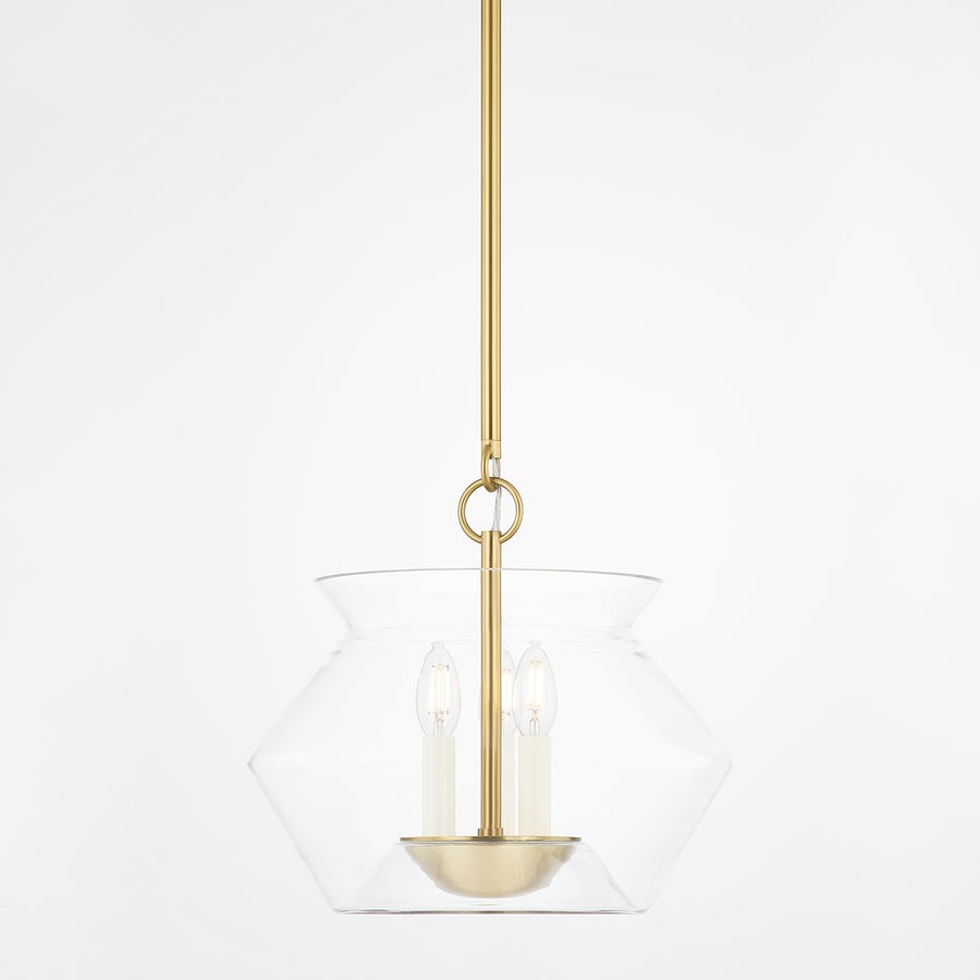 Hudson Valley Lighting EDMONTON Lantern — Aged Brass