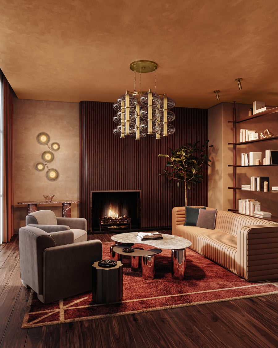 Corbett Lighting BIRMINGHAM Flush Mount — 512-52-VPB