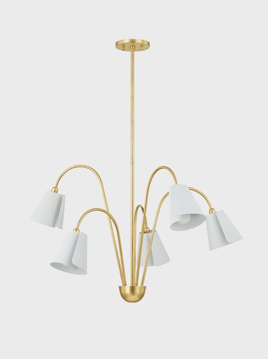 Mitzi Lila Chandelier — H852805-GL/TWH