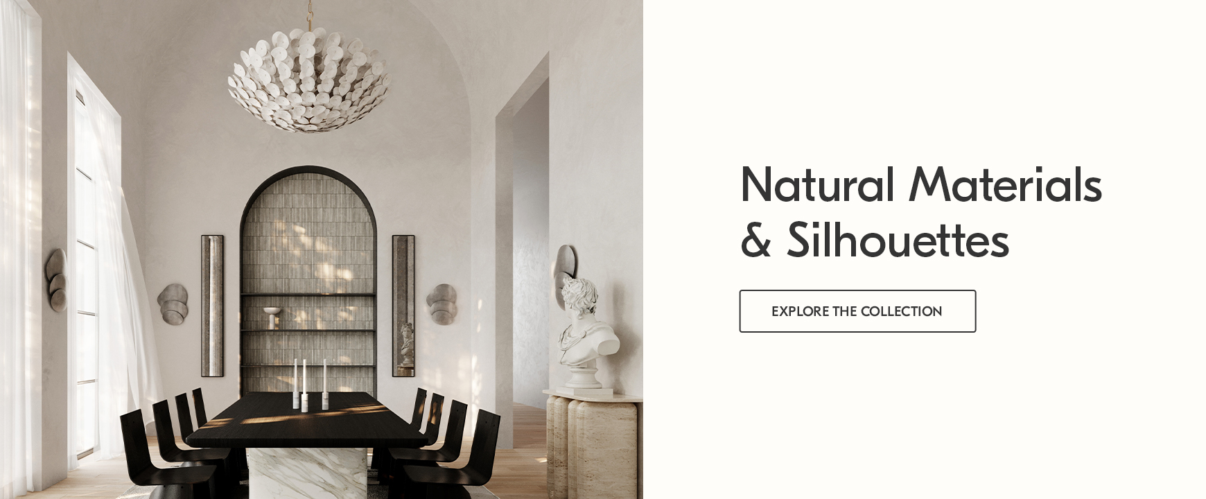 Natural Materials and Silhouettes