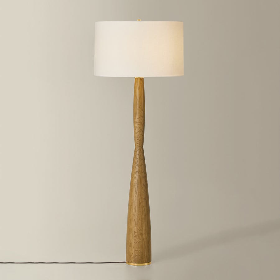 Hudson Valley Lighting Somers Chase Floor Lamp — Aged Brass