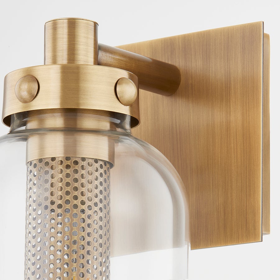 Troy Lighting Atwater Exterior Wall Sconce — B7034-PBR