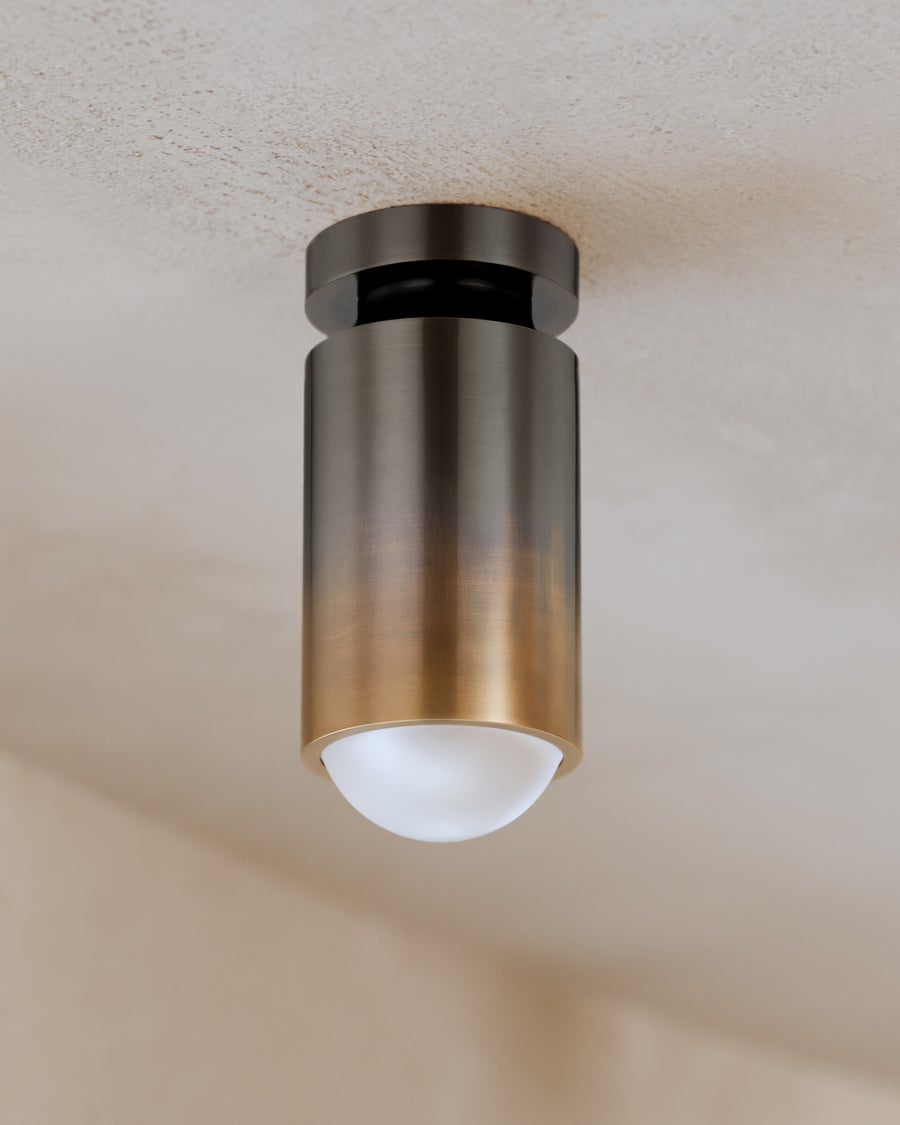 Hudson Valley Lighting WHATELY FLUSH MOUNT — Gradient Brass