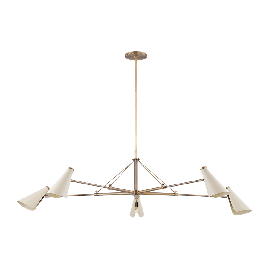 Troy Lighting Andersen Chandelier — F4369-PBR/SSD