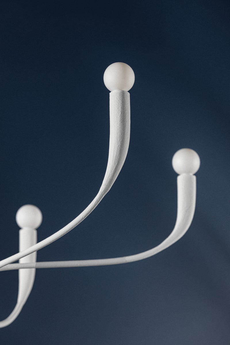 Hudson Valley Lighting Labra Chandelier — White Plaster