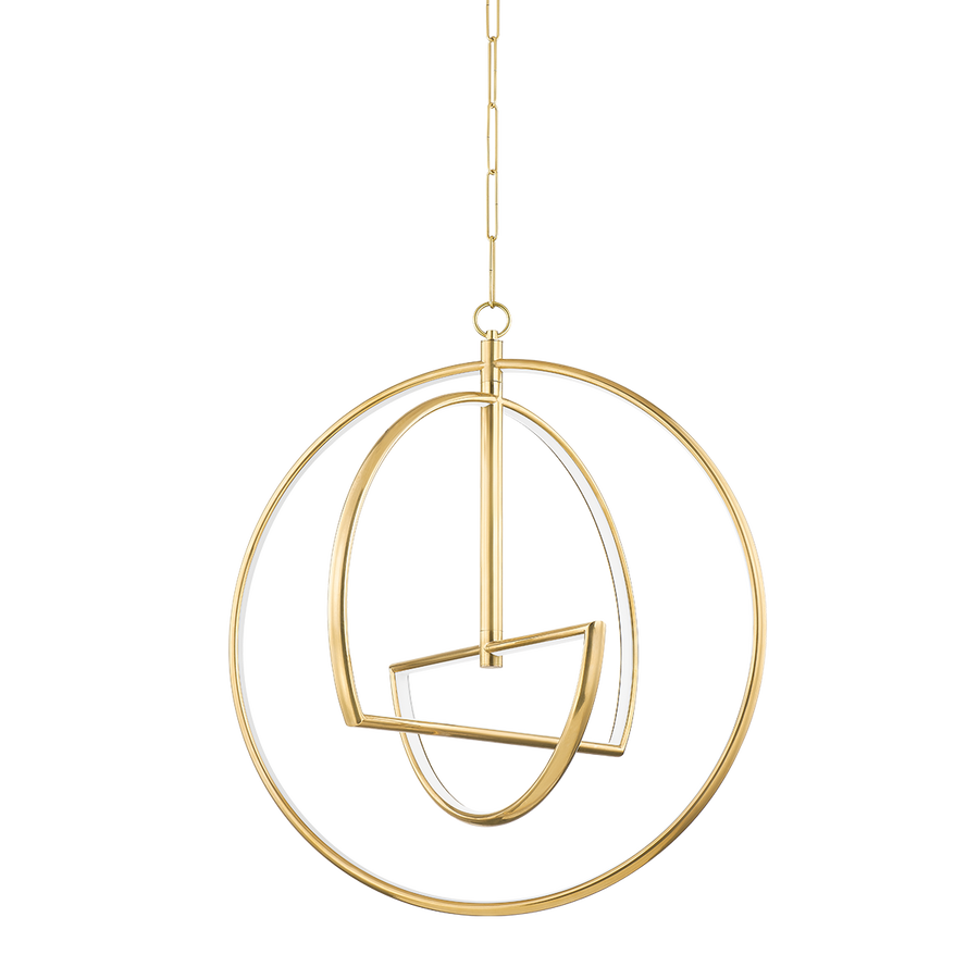 Hudson Valley Lighting WELLAND Chandelier — Aged Brass