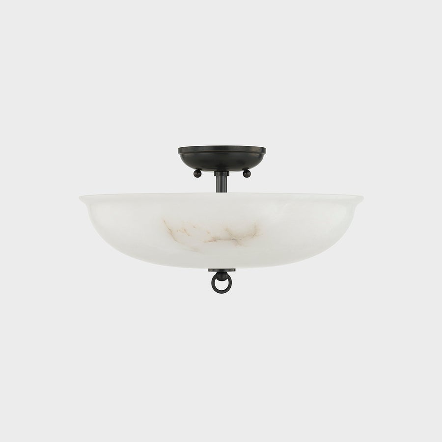 Hudson Valley Lighting SOMERSET Semi Flush — Distressed Bronze