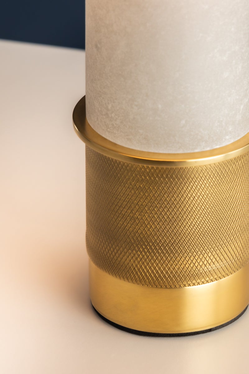 Hudson Valley Lighting SEFTON Rechargeable Table Lamp — Aged Brass
