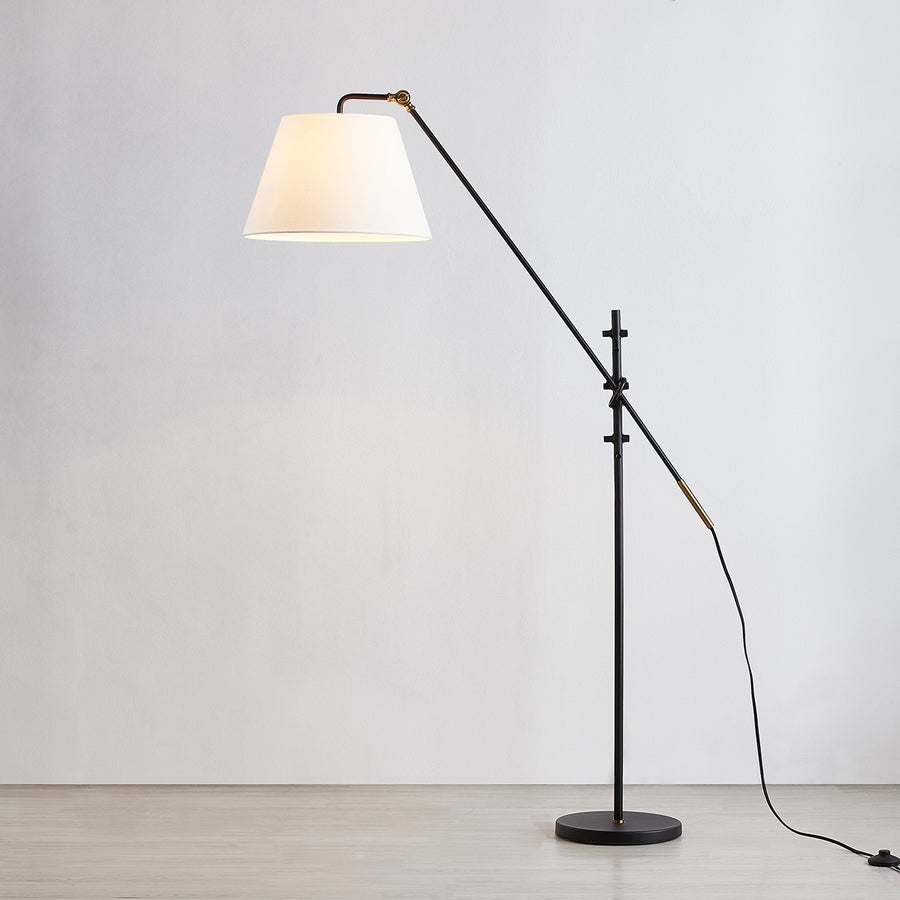 Troy Lighting NAVIN Floor Lamp — PFL2678-PBR/TBK