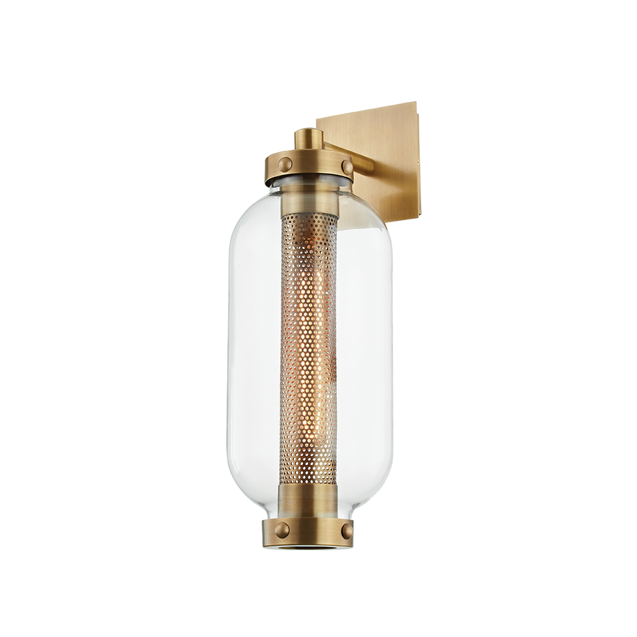 Troy Lighting Atwater Exterior Wall Sconce — B7031-PBR