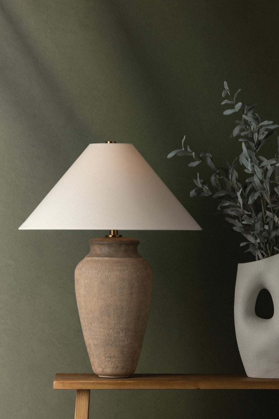 Troy Lighting Vessel Table Lamp — PTL1729-PBR/CTU