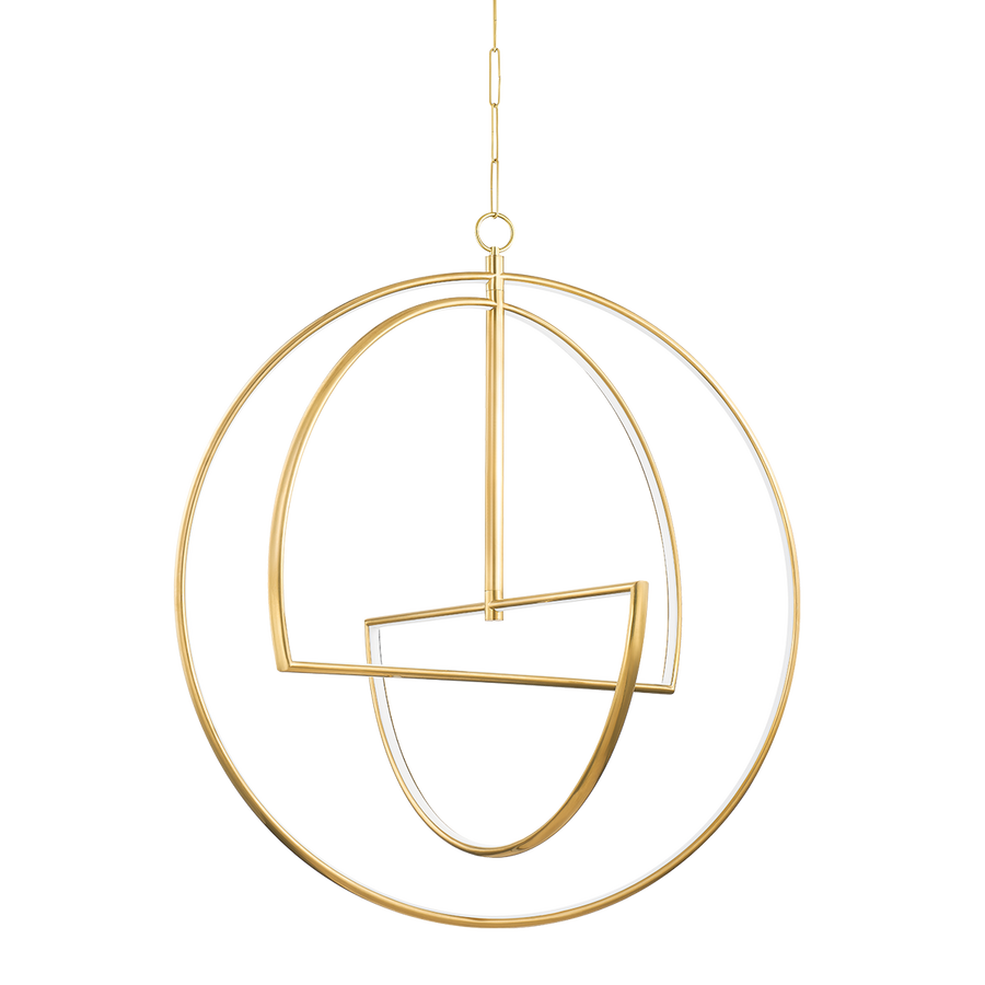 Hudson Valley Lighting WELLAND Chandelier — Aged Brass