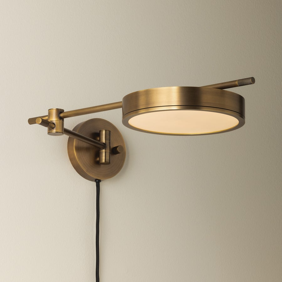 Troy Lighting THATCHER Plug-in Sconce — PTL1705-PBR