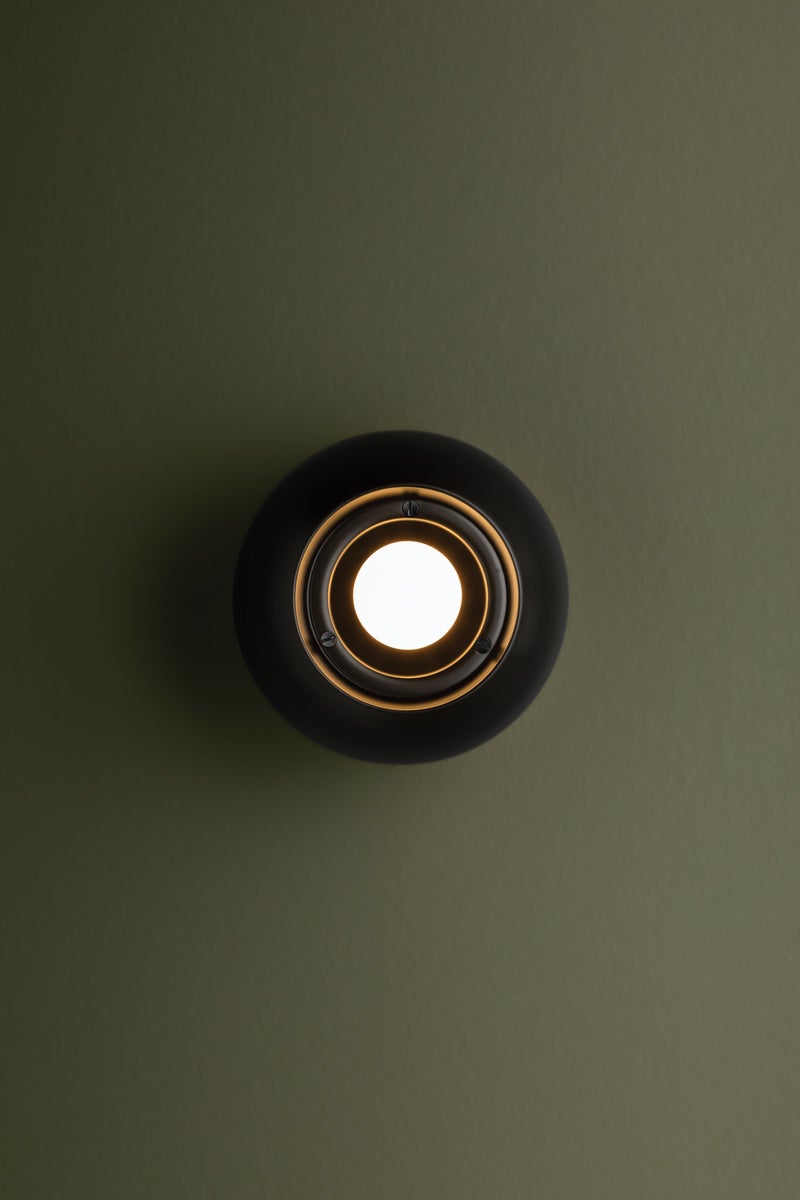 Troy Lighting ODIN Flush Mount — C1406-PBR/SBK