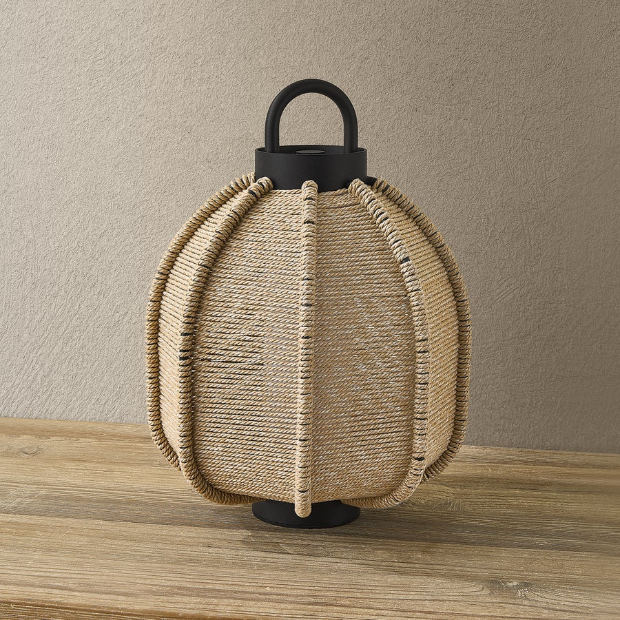 Troy Lighting Maltby Exterior Rechargeable Table Lamp — RTL8613-TBK
