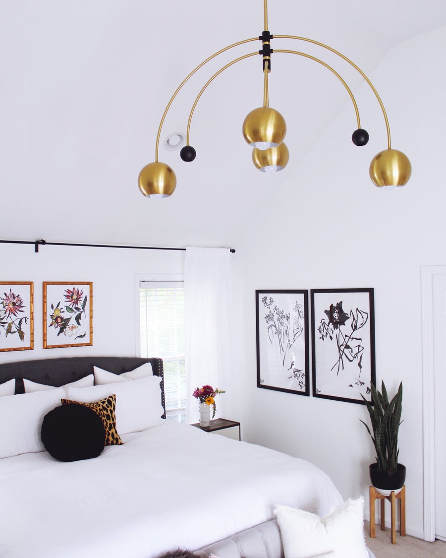 Mitzi Willow Chandelier — H348806-AGB/BK