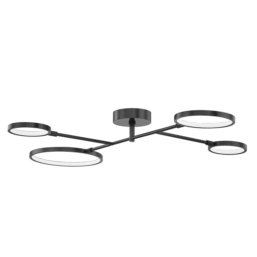 Hudson Valley Lighting Saturn Semi Flush — Old Bronze