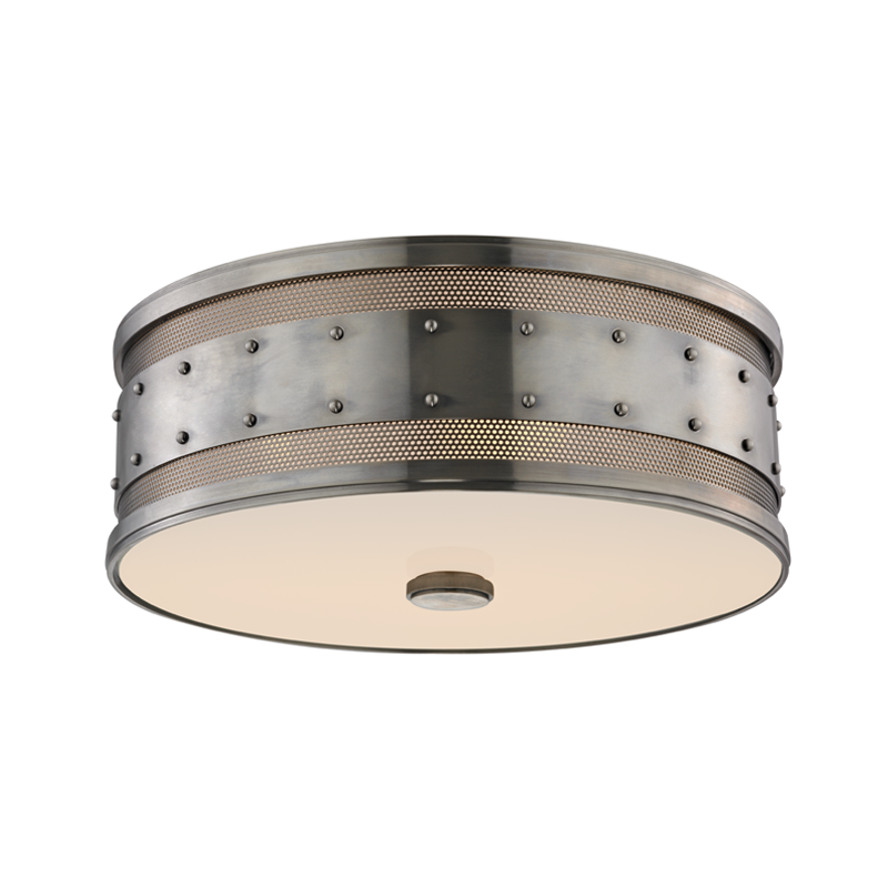 Hudson Valley Lighting Gaines Flush Mount — Historic Nickel