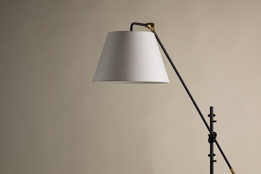 Troy Lighting NAVIN Floor Lamp — PFL2678-PBR/TBK