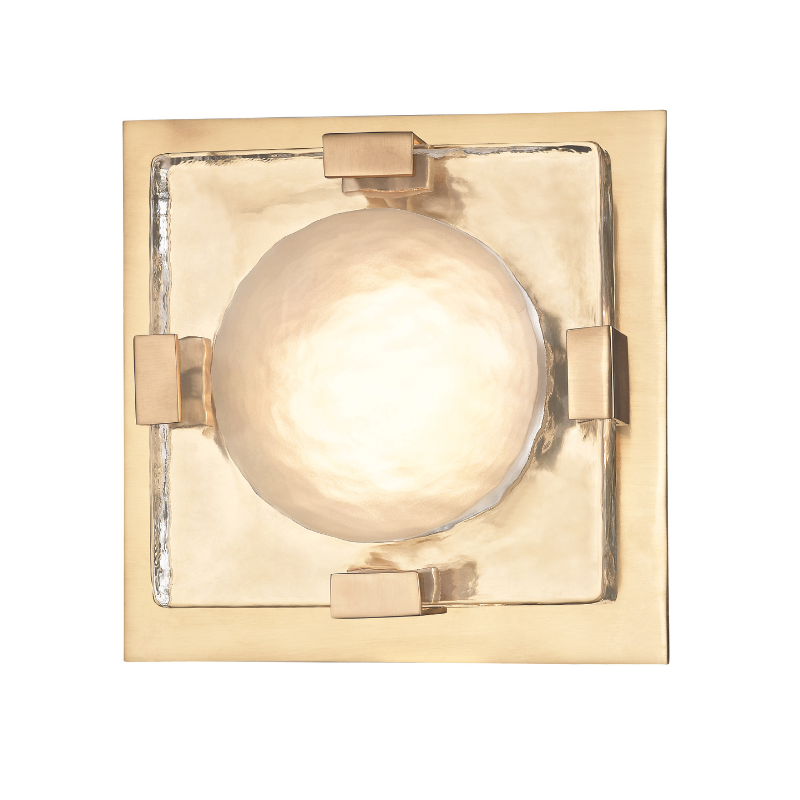 Hudson Valley Lighting Bourne Semi-Flush — Aged Brass
