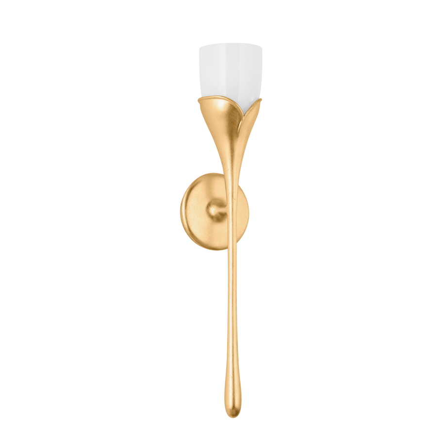 Hudson Valley Lighting BELLEROSE Wall Sconce — Vintage Gold Leaf