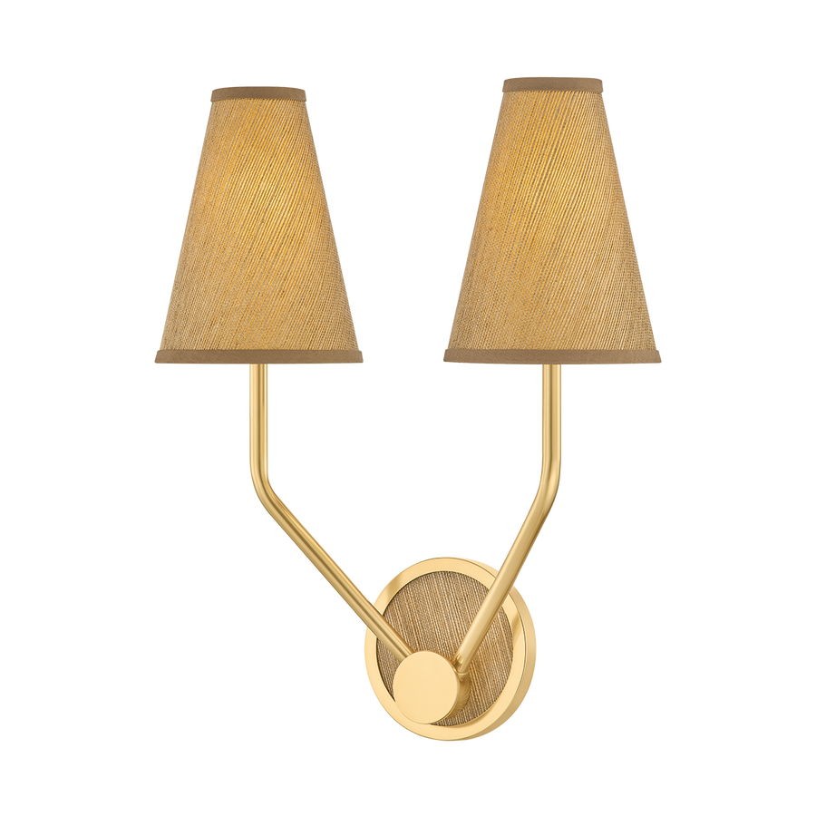 Hudson Valley Lighting Buskirk Wall Sconce — Aged Brass